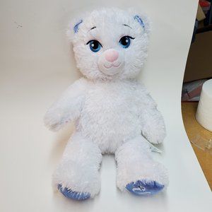 Frozen II 2 ELSA Stuffed White And Glitter Fur Bear Plush by Build A Bear